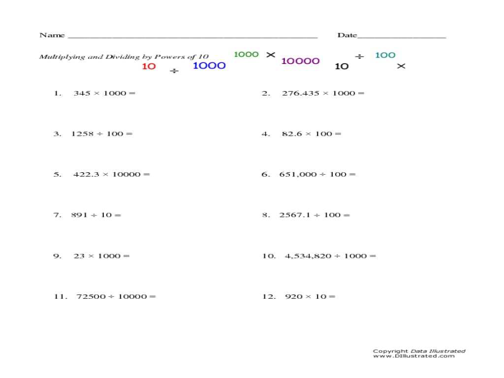 Rna Transcription Worksheet Answers Also Multiplying by Powers 10 Worksheet Printable Printable Wo