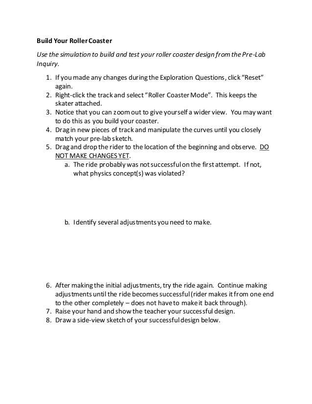 Roller Coaster Physics Worksheet Answers with Roller Coaster Worksheet Choice Image Worksheet for Kids In English