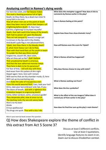 Romeo and Juliet Worksheets Act 1 Along with Romeo and Juliet Aqa 1 9 30 Premium Worksheets by