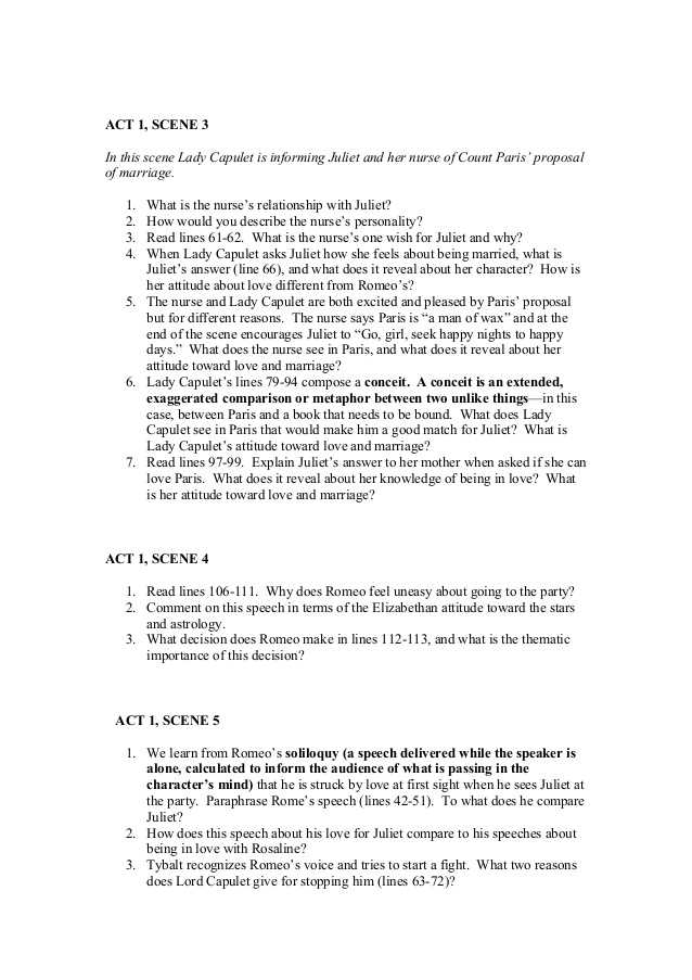 Romeo and Juliet Worksheets Act 1 with Romeo and Juliet Script Pdf aslitherair