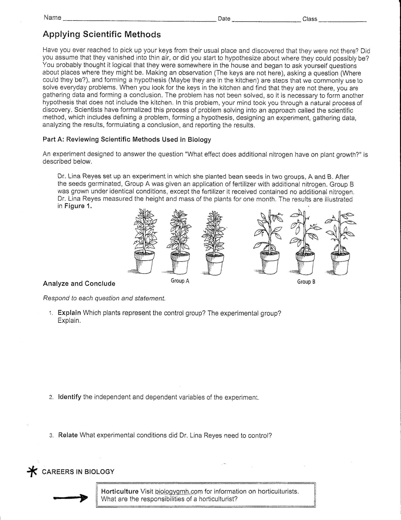 Scientific Inquiry Worksheet Answers with 24 Best S Scientific Method Worksheet Pdf Answers