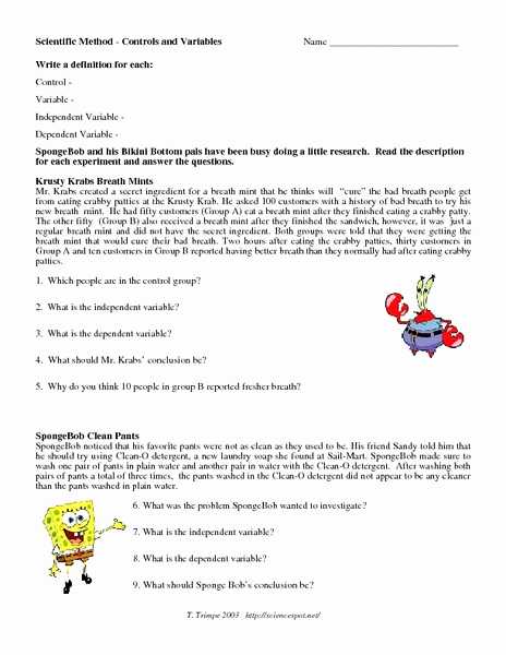Scientific Method Worksheet Answers Along with Experimental Variable Worksheet Answers Beautiful Unit 0 Scientific
