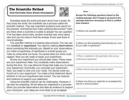 Scientific Method Worksheet Answers Along with Scientific Inquiry Worksheets Kidz Activities