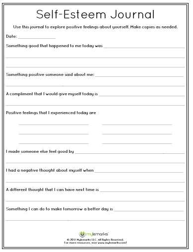 Self Love Worksheet Along with Help Develop Self Esteem In Children with This Prompting Journal