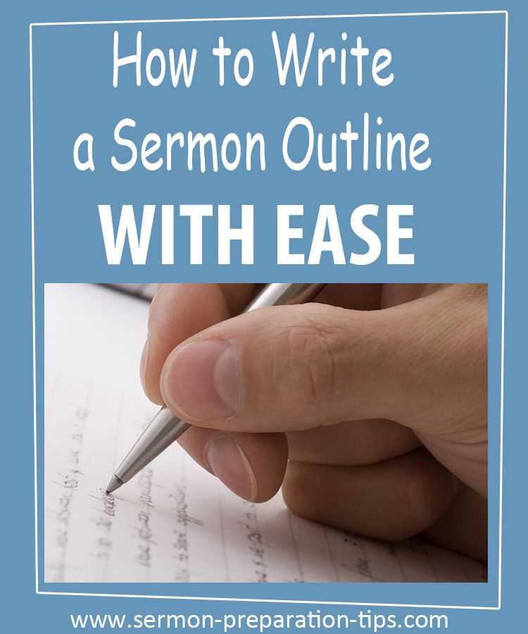 Sermon Preparation Worksheet Along with Learn to Write topical Sermon Outlines with Ease by Keeping these