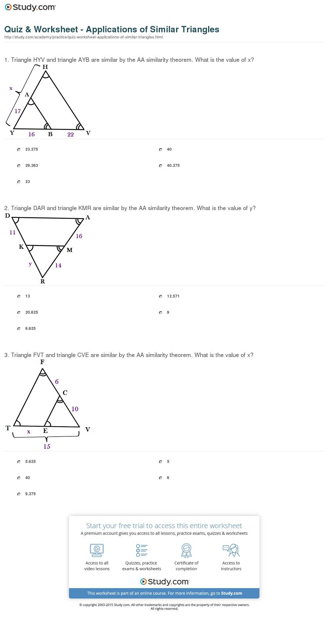 Similar Figures Worksheet Answer Key as Well as Worksheets Similar Shapes