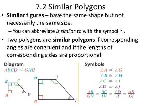Similar Polygons Worksheet Answers or 7 2 Similar Polygons today S Vocabulary Ppt