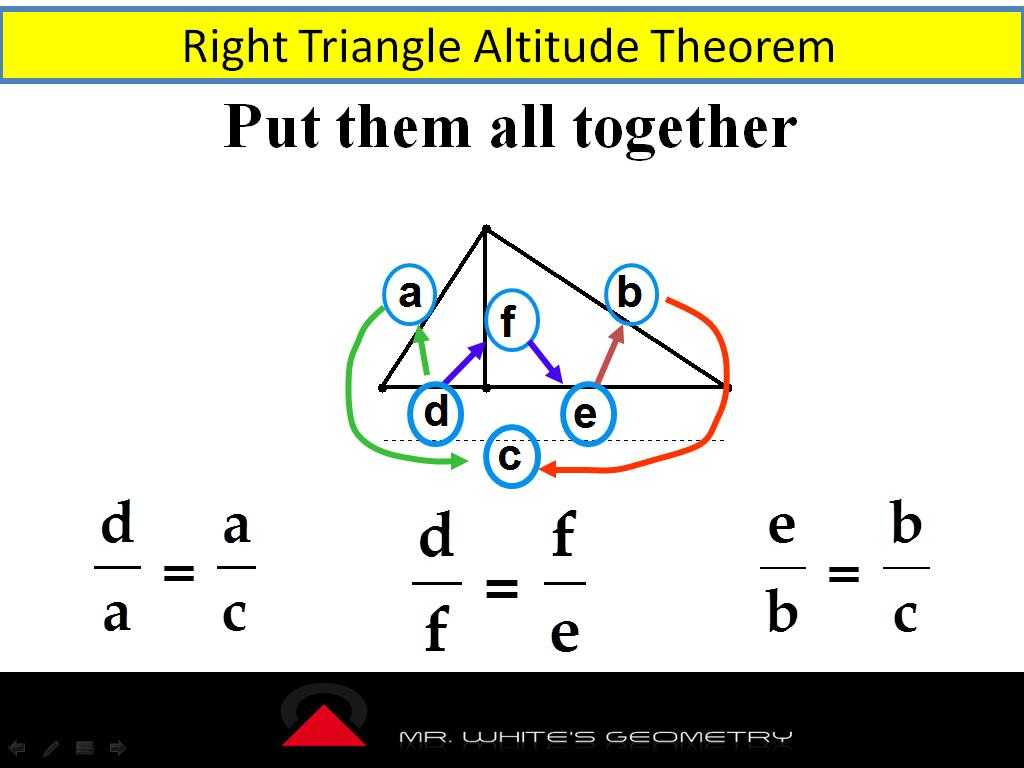 Similar Right Triangles Worksheet Answers as Well as Mr Whiteampaposs Geometry Class April 2014