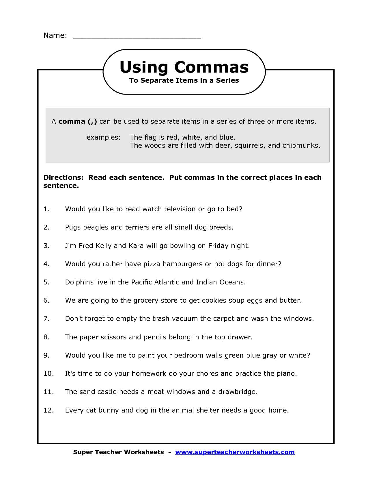 Simple Subject and Predicate Worksheets and Ma In A Series Worksheets Image