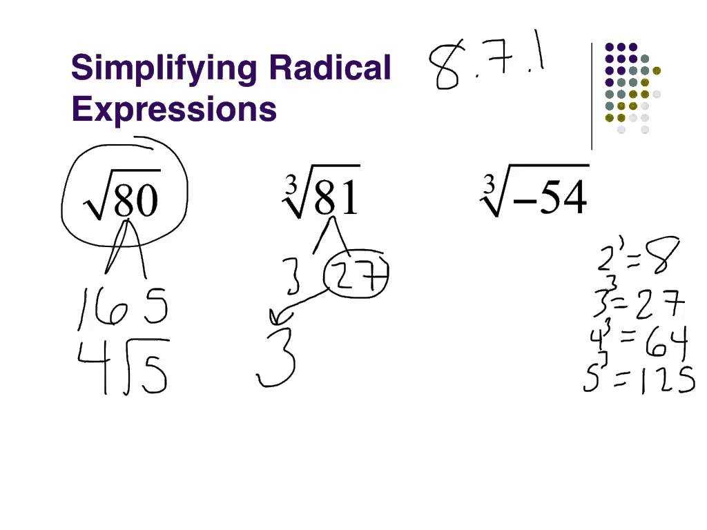 Simplifying Radicals Worksheet 1 or Simplifying Radical Expressions Worksheet Algebra 2 Elemen