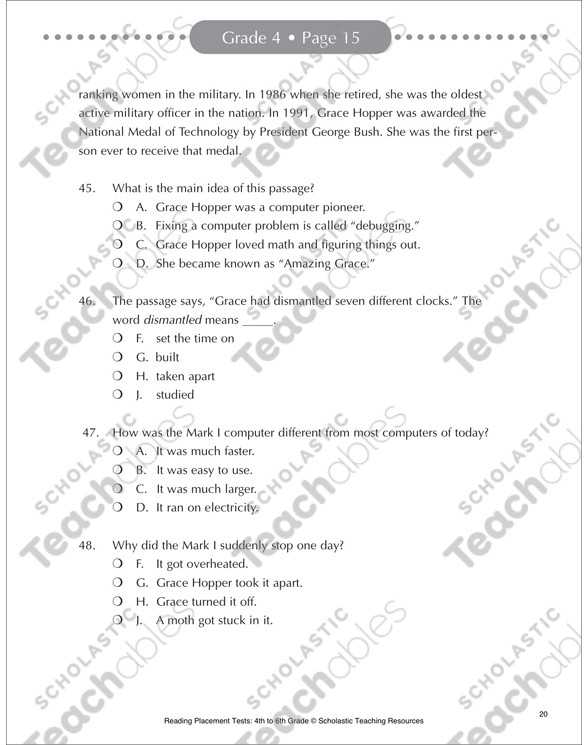 Skills Worksheet Active Reading Answer Key and Skills Worksheet Active Reading Best Reading Placement Test Grade