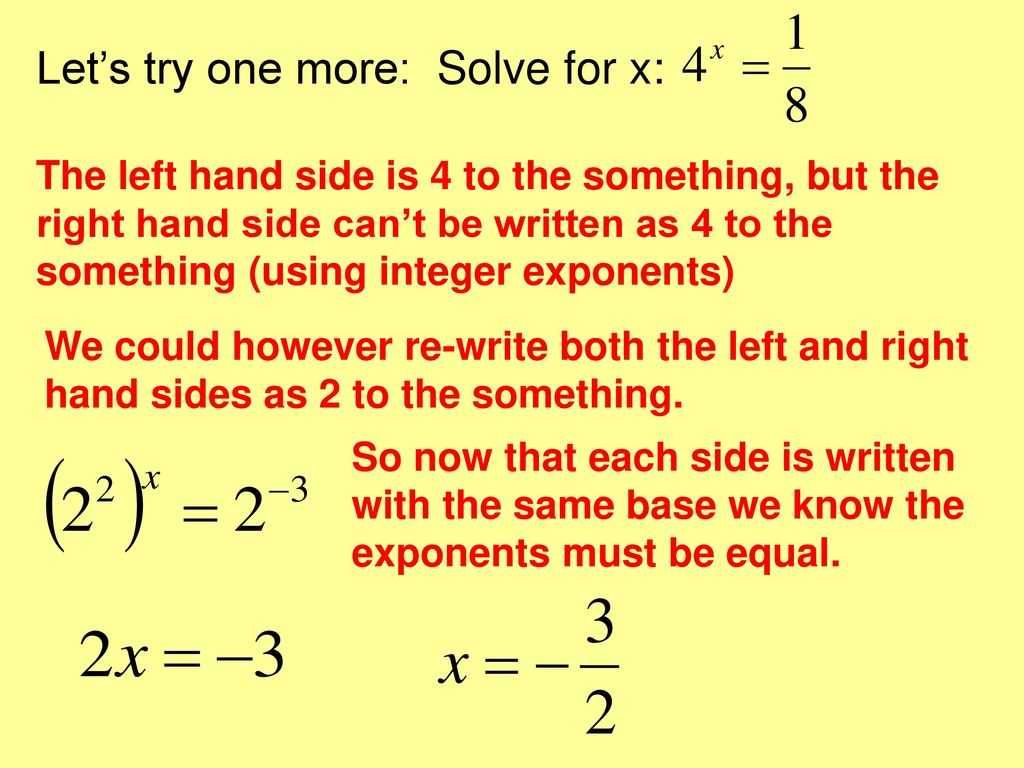Solve for X Worksheets Also 1 X3 8 Aim How Do We solve Exponential Equation Ppt D