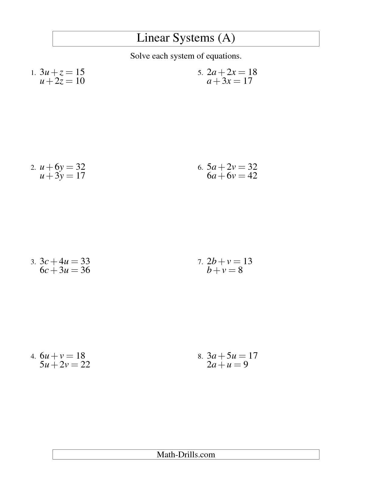 Solving Multi Step Equations Worksheet Answers together with Math Worksheets solving Equations with Variables Both Sides
