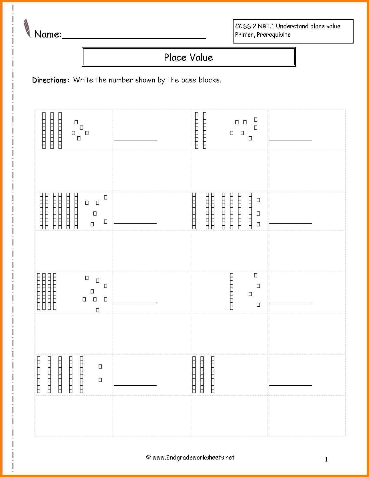 Solving Quadratic Equations by Completing the Square Worksheet Answer Key Along with Place Value Blocks Worksheets Placevalue5
