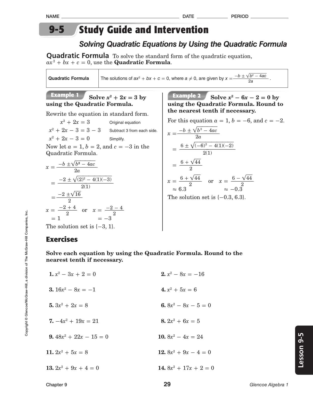 Solving Quadratic Equations by Completing the Square Worksheet Answer Key or Perfect Square Factoring Worksheet Gallery Worksheet Math for Kids