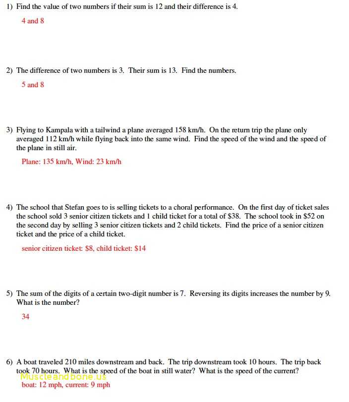 Solving Word Problems Using Systems Of Equations Worksheet Answers Also Equations Word Problems Worksheet Choice Image Worksheet Math for Kids
