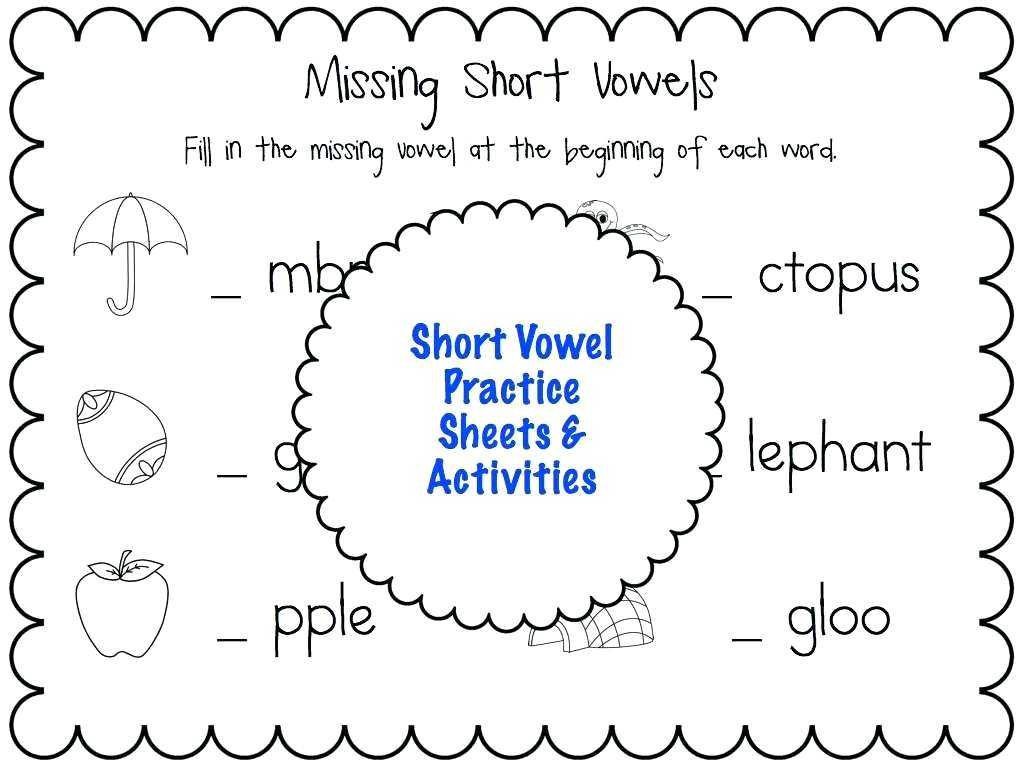 Speech therapy Worksheets and Missing Short Vowel Worksheets the Best Worksheets Image Col