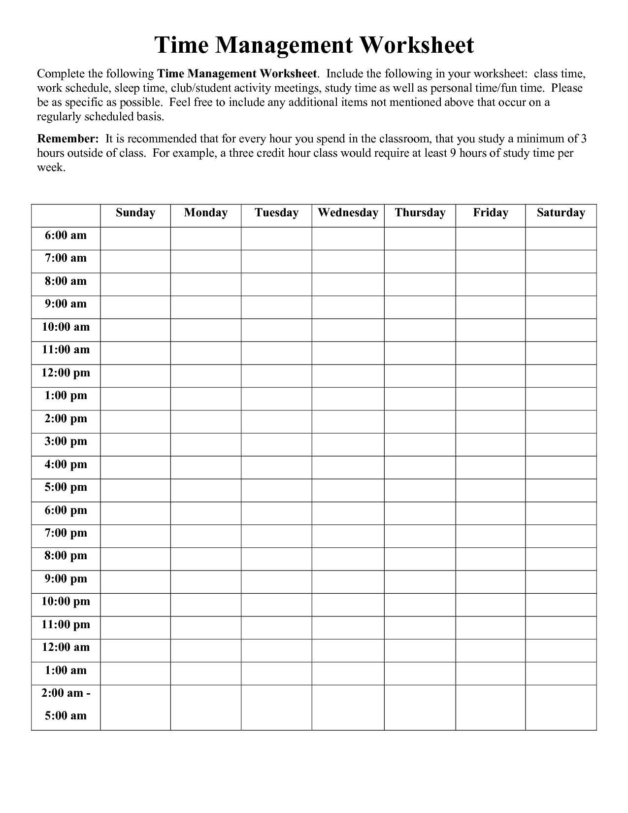 Stress Management Worksheets Pdf Along with Time Study Worksheet
