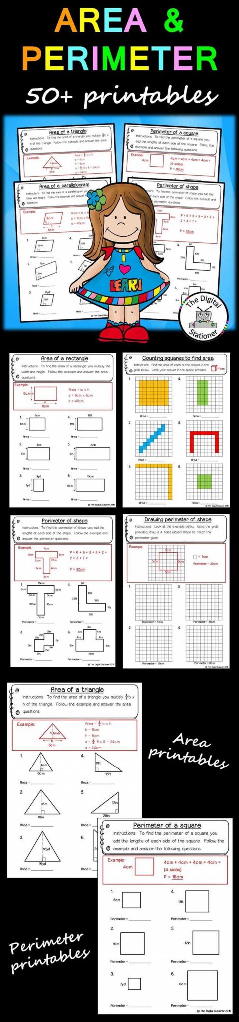 Surface area Of Prisms and Cylinders Worksheet Answers or 55 Best My Tpt Maths Resources Images On Pinterest