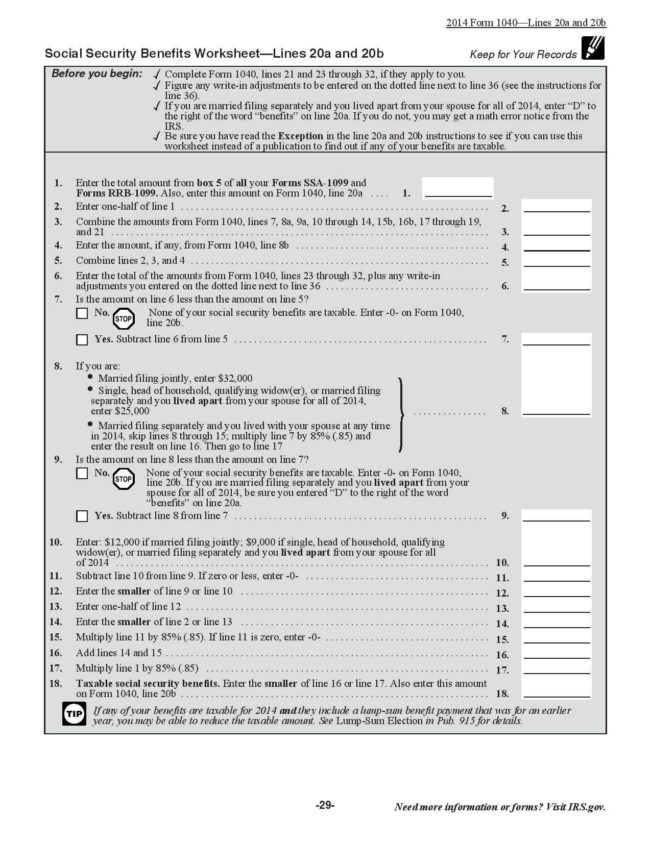 Taxation Worksheet Answers Along with social Security Taxable Worksheet