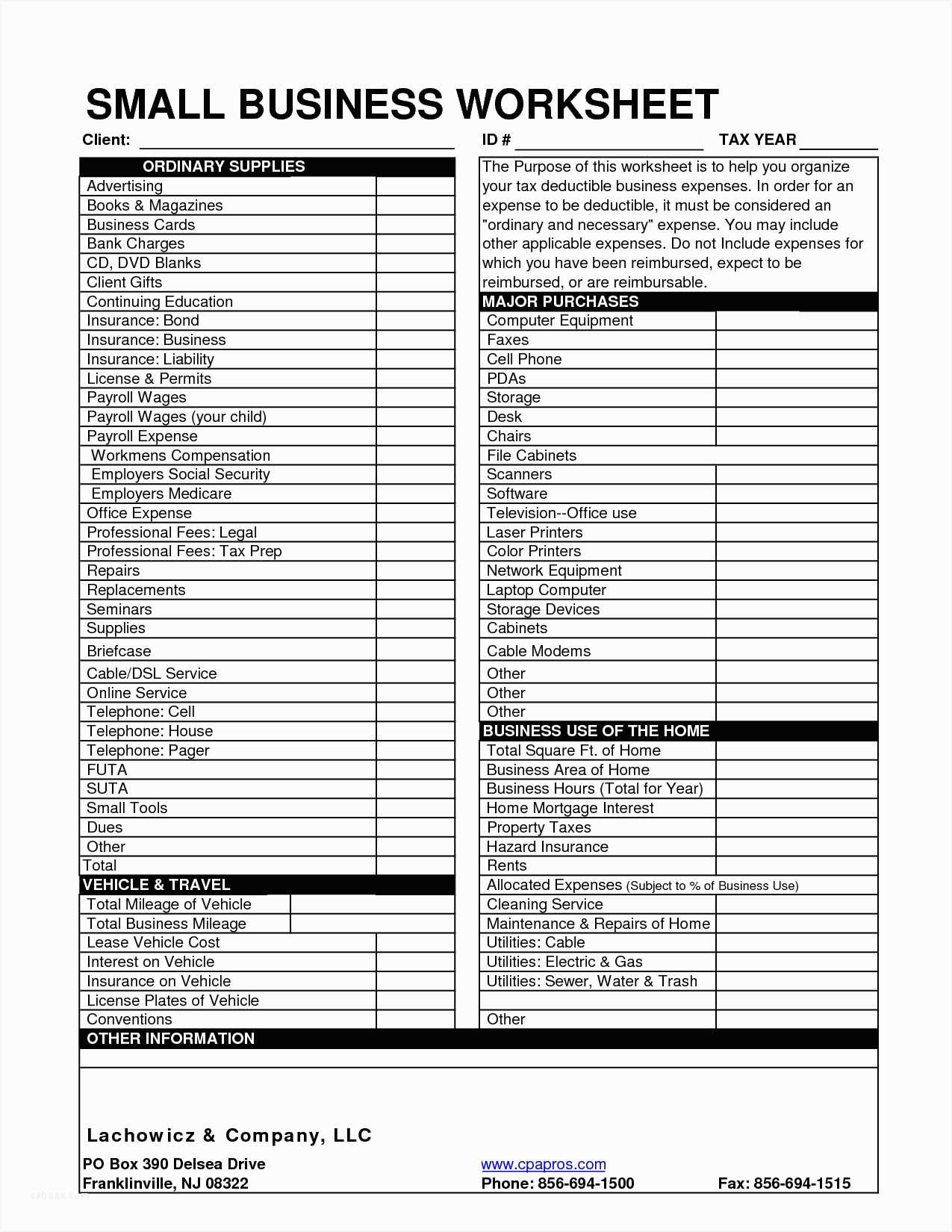 Taxation Worksheet Answers with New Small Business Tax Deductions Worksheet – Sabaax