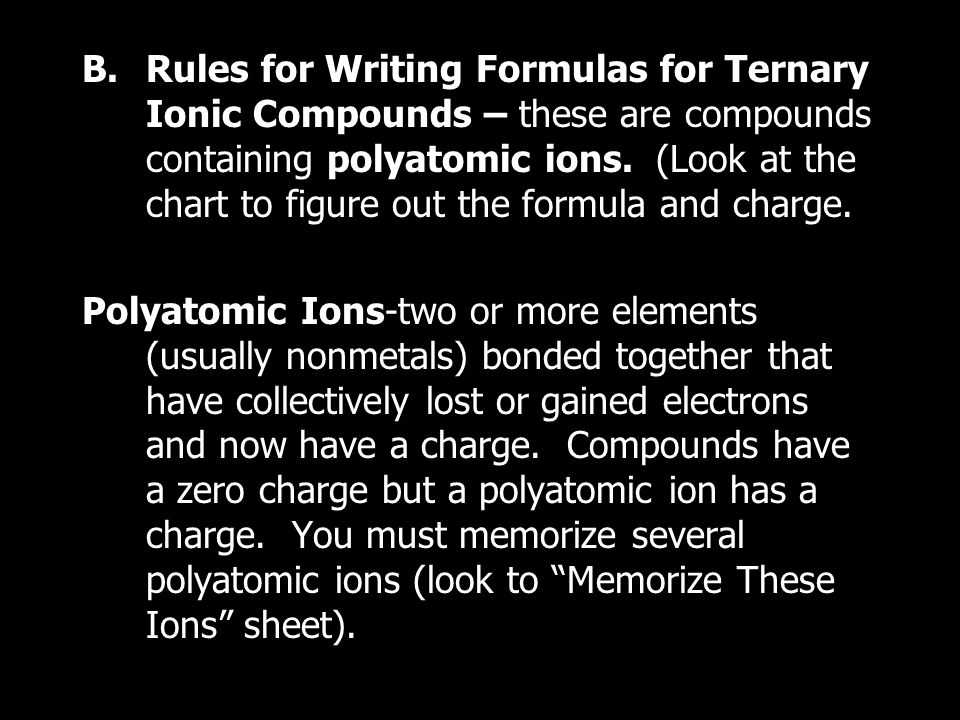 Ternary Ionic Compounds Worksheet or A Chemist S View Of Explosives Ionic Bonding and Nomenclature Notes