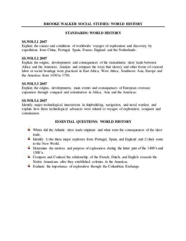 The atlantic Slave Trade Worksheet Answers together with Final Lesson Plan 6