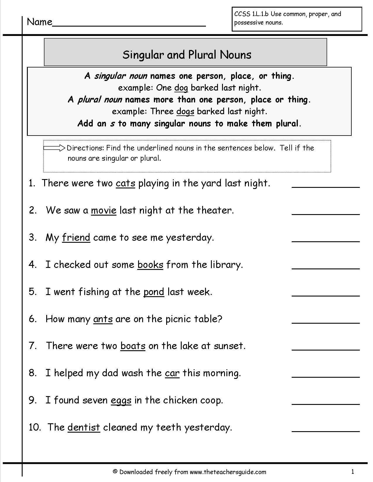 The Gender Of Nouns Spanish Worksheet Answers Along with Worksheets On Singular and Plural Nouns Use as A Go to Resource for