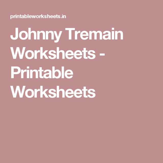 The Odyssey Worksheets or Johnny Tremain Worksheets Printable Worksheets