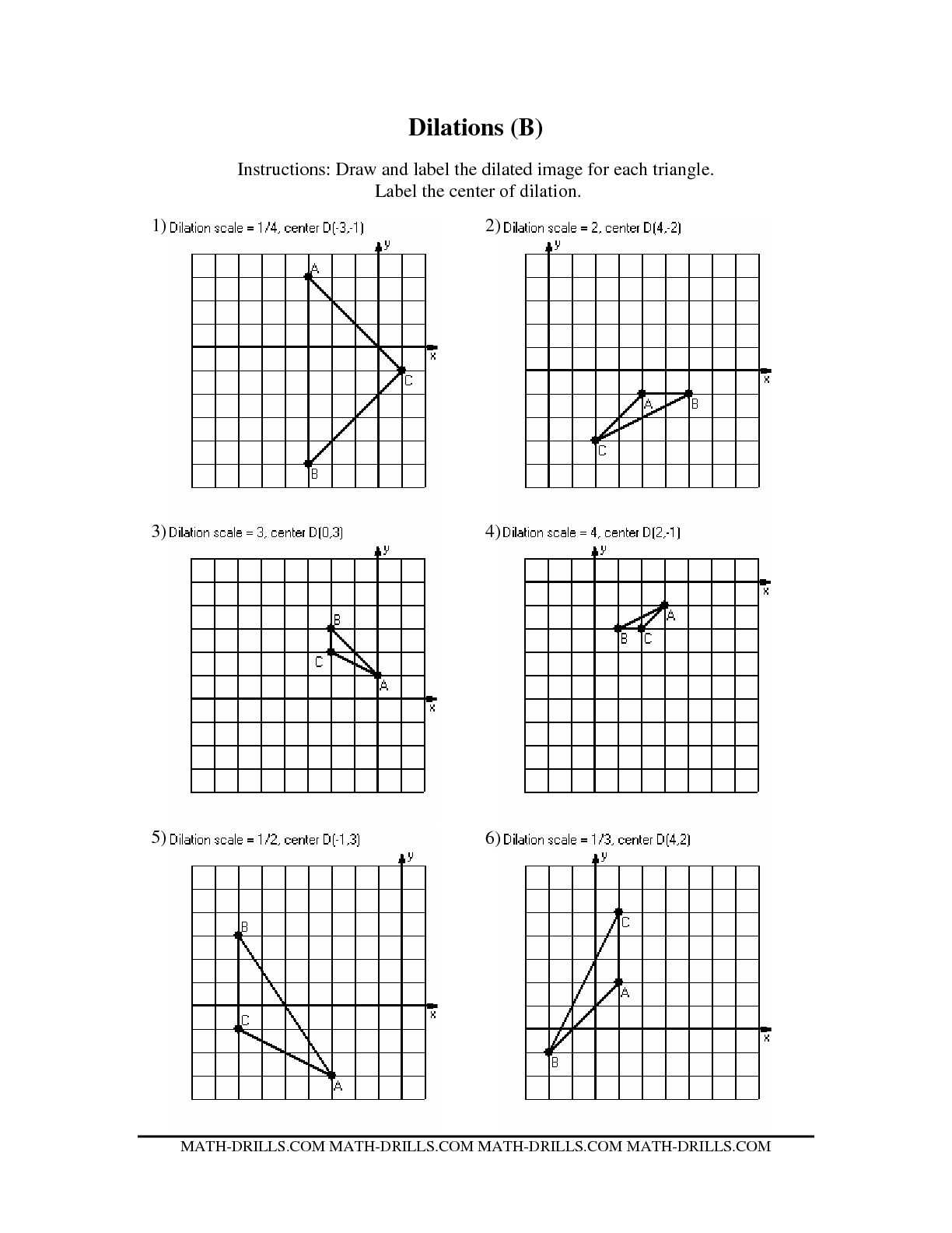 Translation Rotation Reflection Worksheet Answers together with Dilation Worksheet Kuta Math Worksheets for All Download and