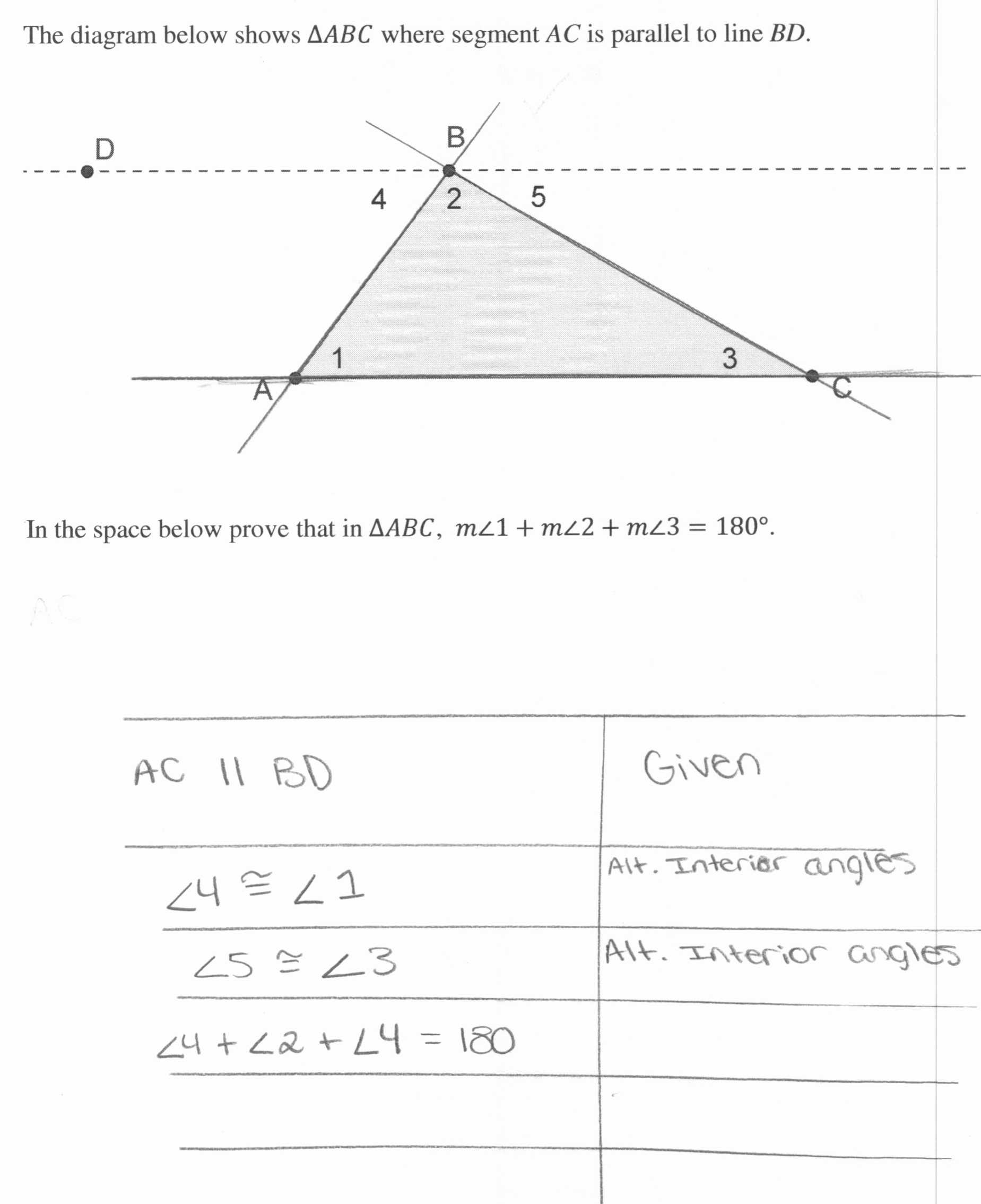 Triangle Angle Sum Worksheet Answer Key Also Triangle Sum and Exterior Angle theorem Worksheet Worksheet