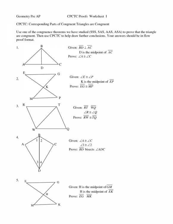 Triangle Congruence Proofs Worksheet Answers or Worksheet Template Cpctc Proofs Youtube Cpctc Proofs Worksheet