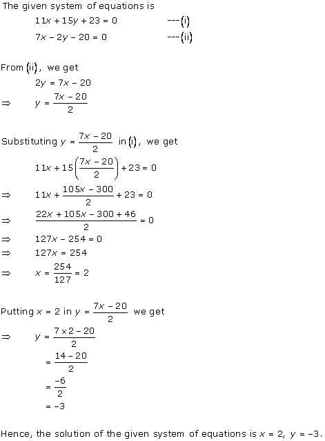 Two Variable Equations Worksheet as Well as Pair Of Linear Equations In Two Variables Class 10 solutions