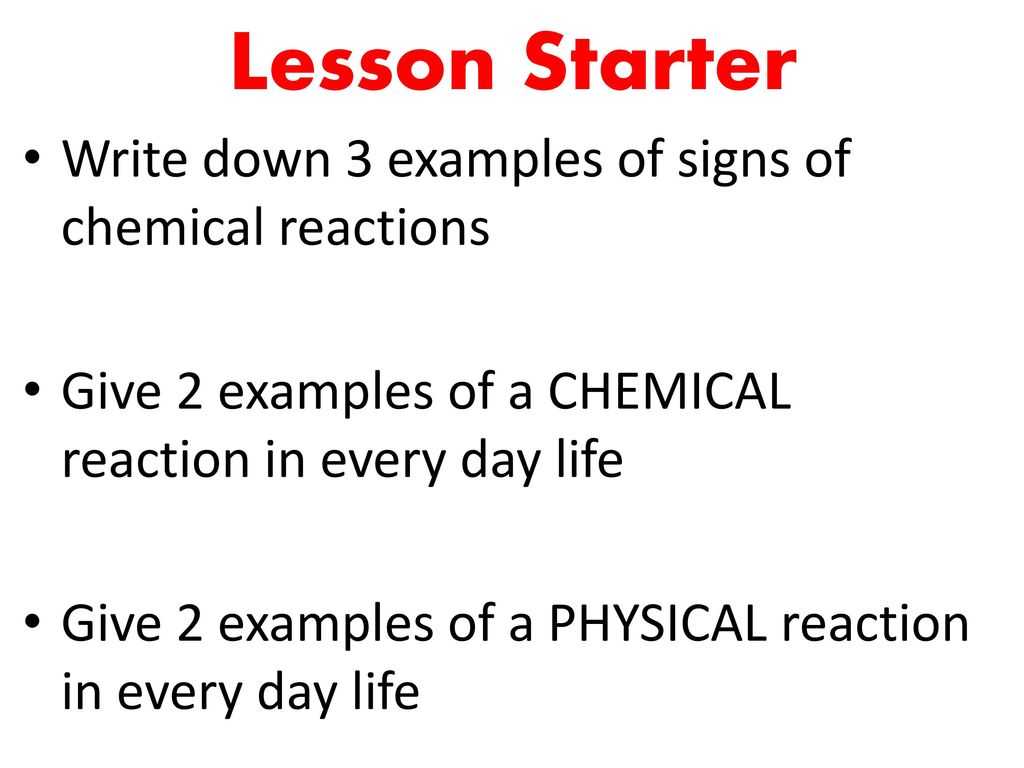 Types Of Chemical Reactions Worksheet Answer Key and Physical Reaction Chemical Reaction Examples Bing Images