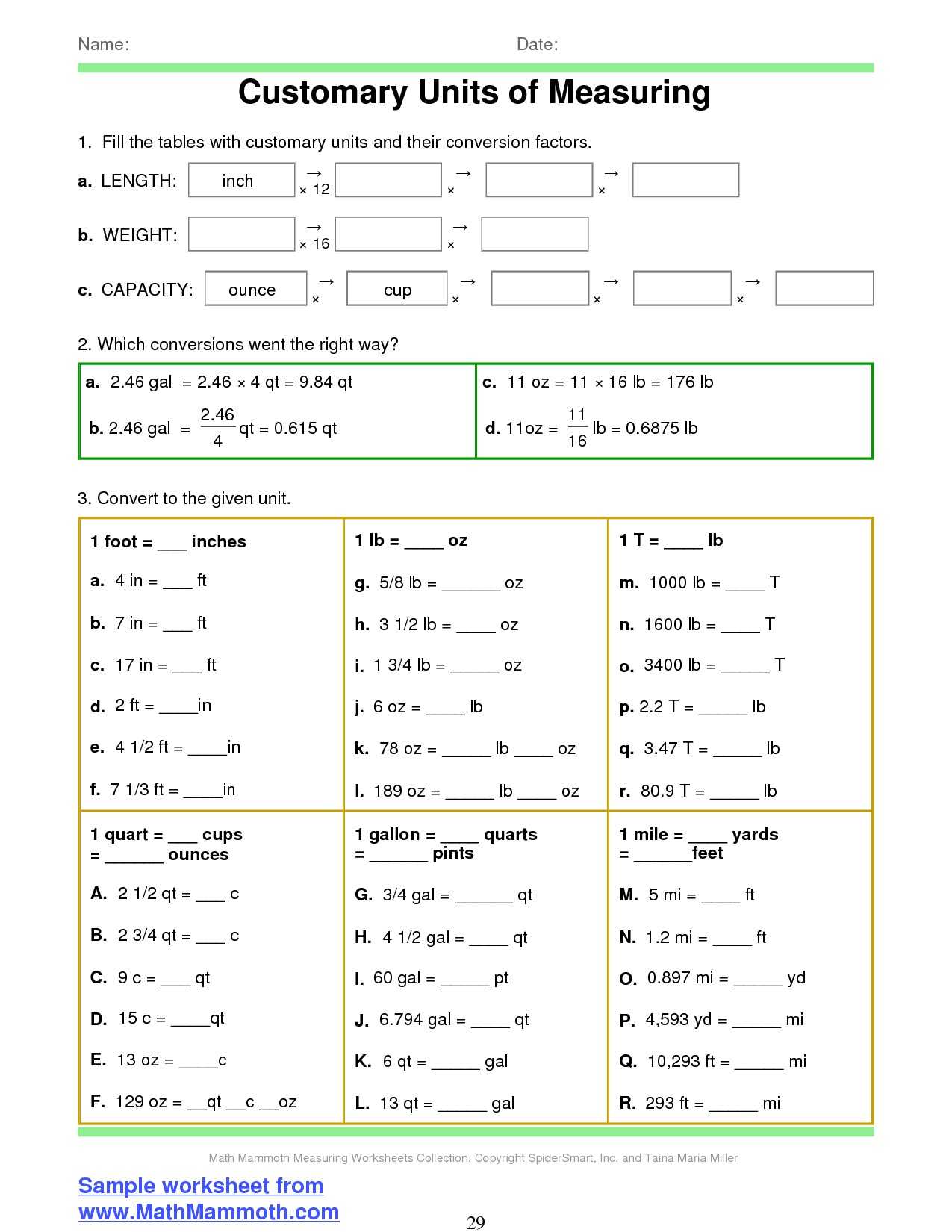 Unit Conversion Worksheet Pdf as Well as Converting Measurement Worksheets Image Collections Worksheet for