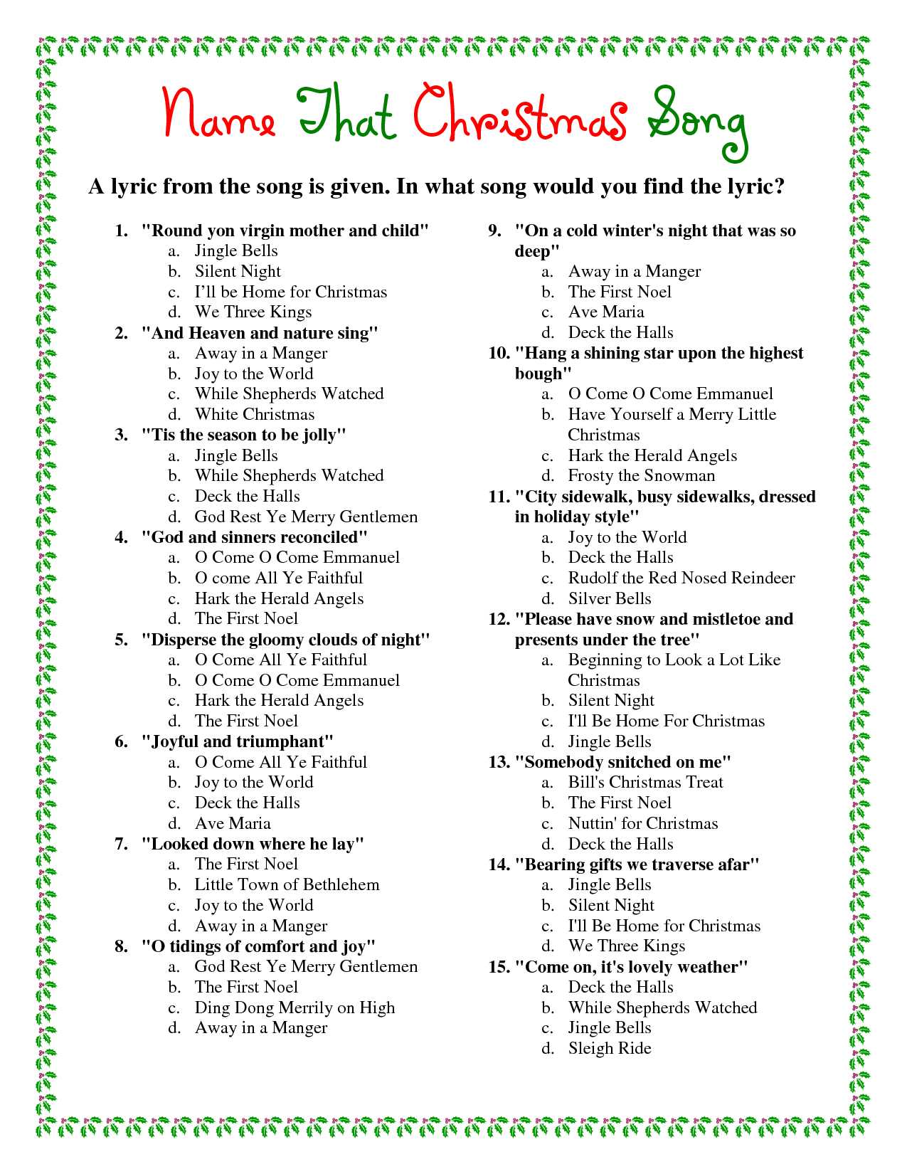 Unscramble Words Worksheets Pdf together with Printable Christmas song Trivia Christmas Pinterest