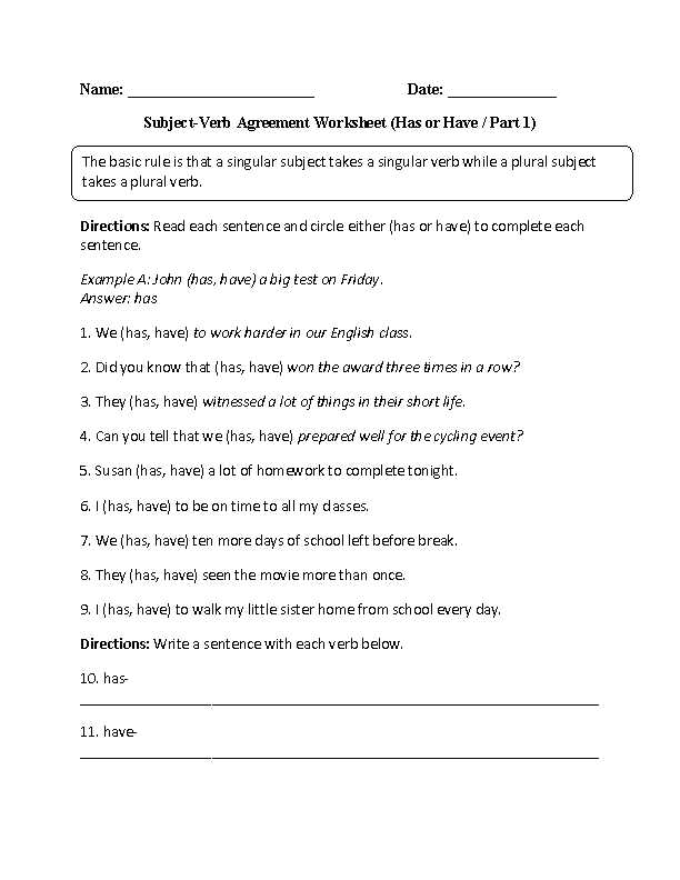 Verb Worksheets 2nd Grade as Well as Worksheets 50 Beautiful Subject Verb Agreement Worksheets High