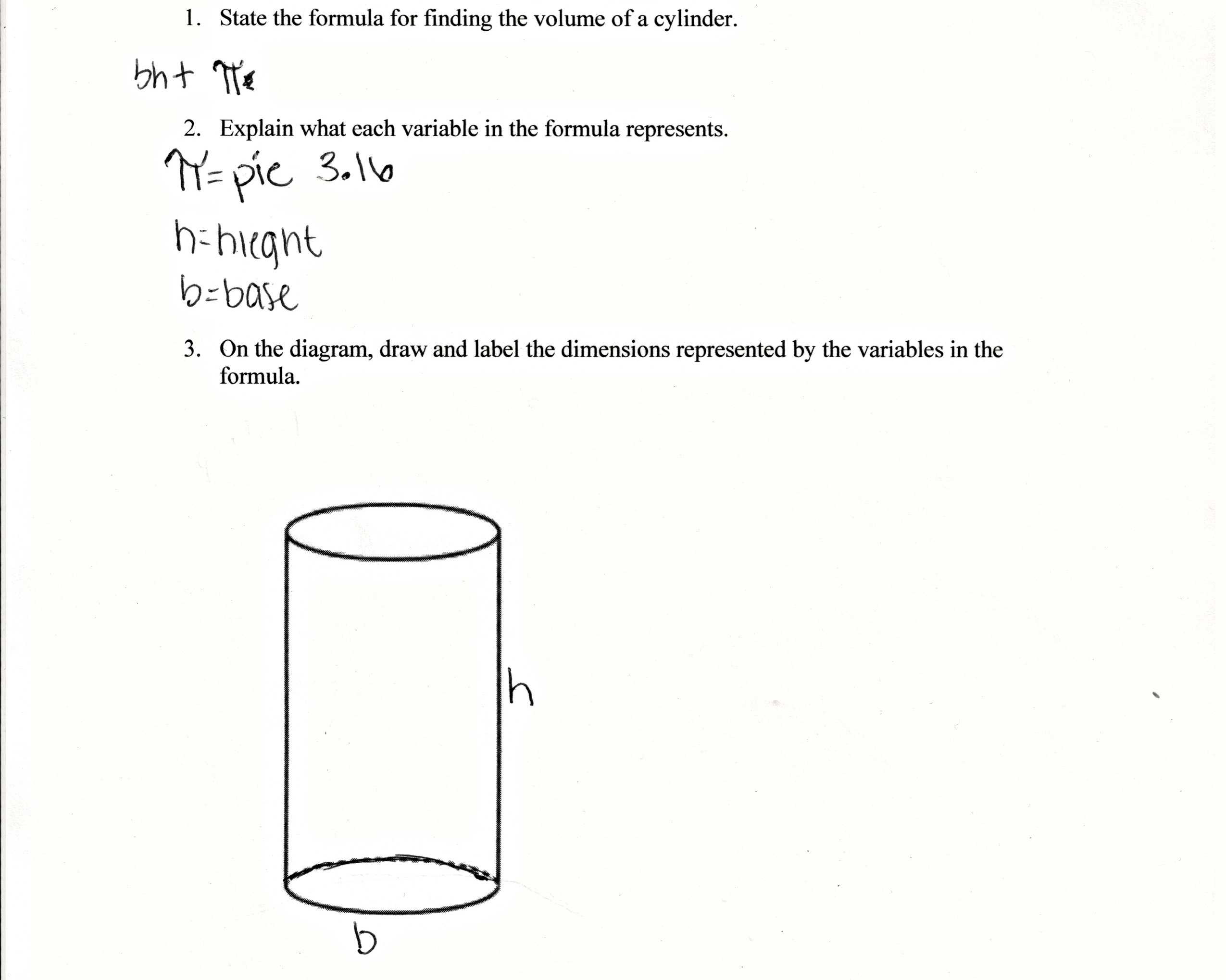 Volume Of Cones Cylinders and Spheres Worksheet Answers and Volume A Cylinder Word Problems Worksheet Image Collections