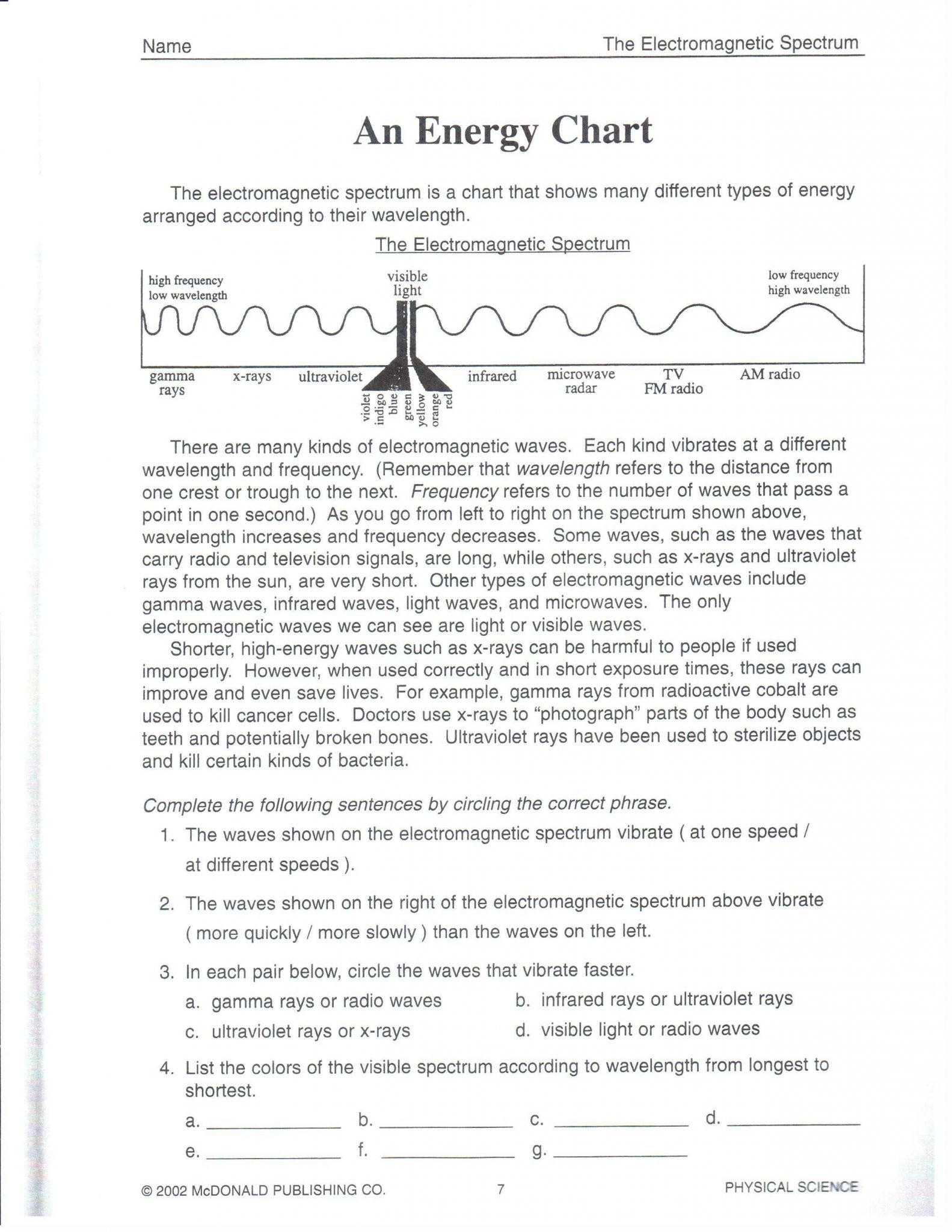 Wave Review Worksheet Answers or Energy Review Worksheet Choice Image Worksheet Math for Kids