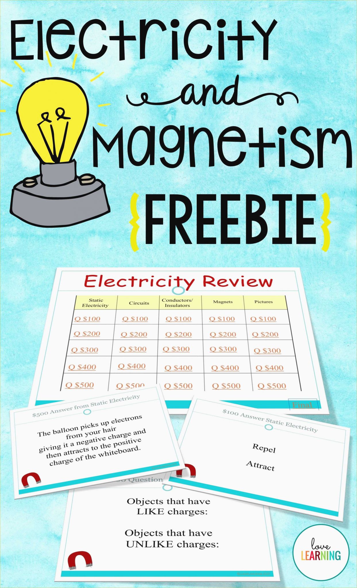 Worksheet Intro to Magnetism Answers or Static Electricity Worksheet