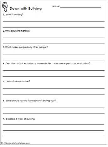 Worksheets On Bullying for Elementary Students Also 31 Best No Bullying Don T Bully Anti Bullying Posters Worksheets