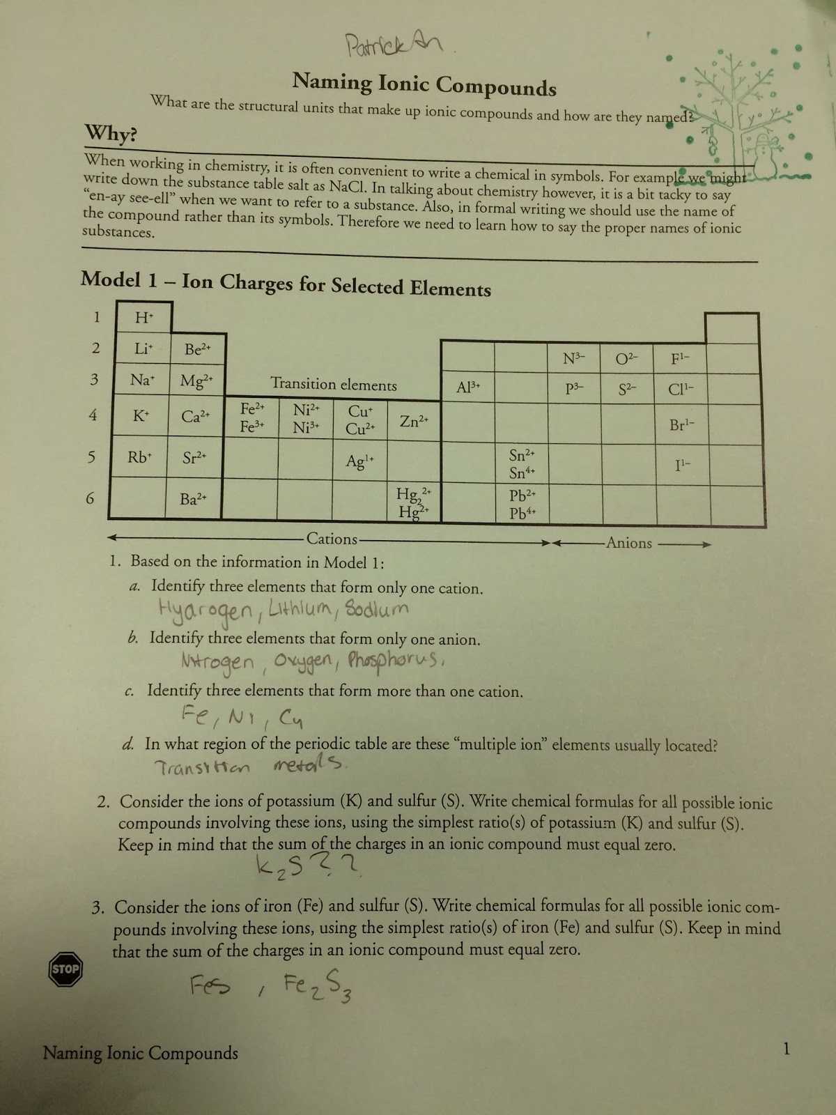 Writing Binary Ionic formulas Worksheet Answers as Well as Naming Chemical Pounds Worksheet Choice Image Worksheet Math