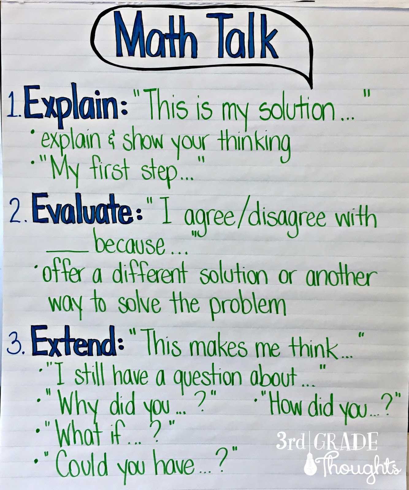3rd Grade Time Worksheets and Math Talk Anchor Chart 3rd Grade thoughts