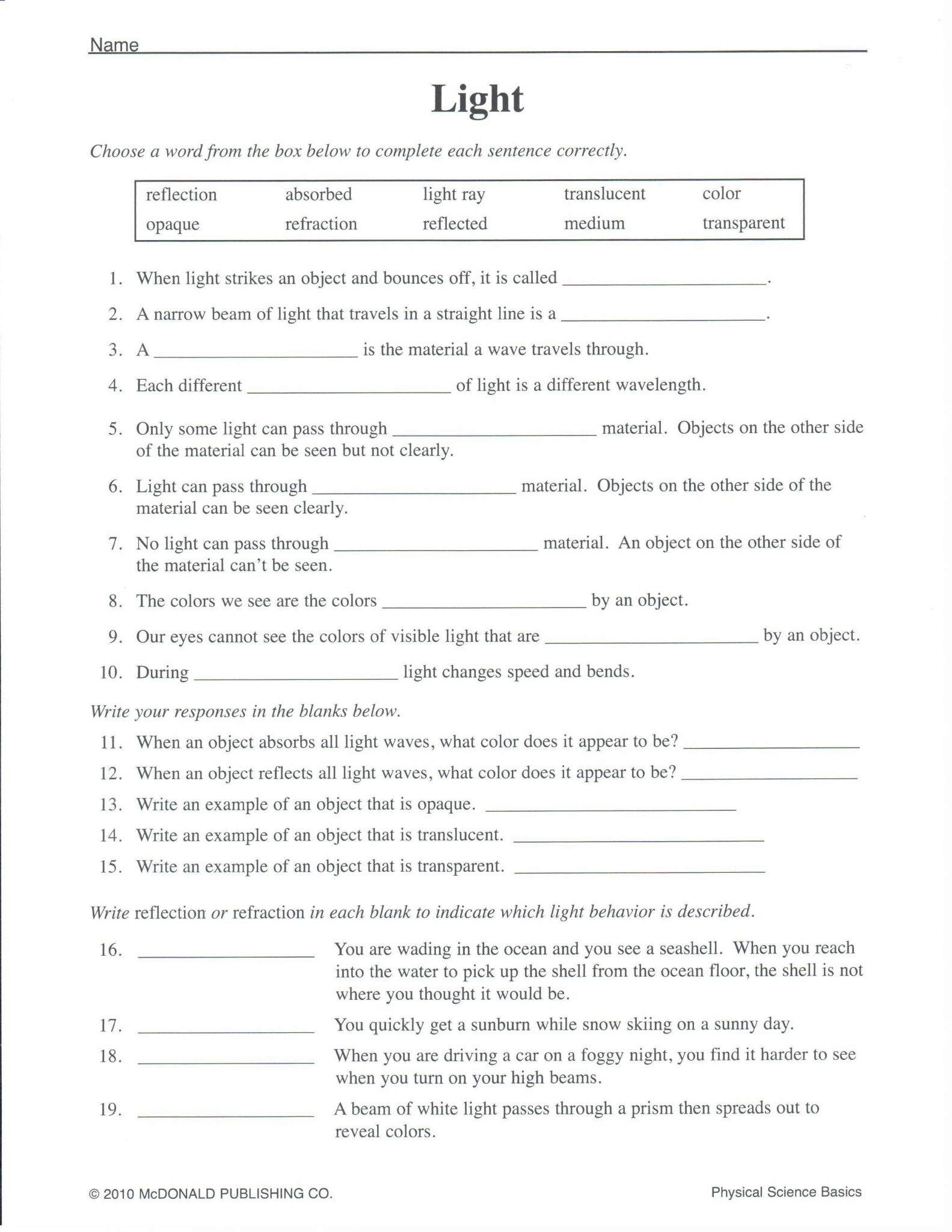 5th Grade social Studies Worksheets Pdf as Well as Worksheet Science Pdf Kidz Activities