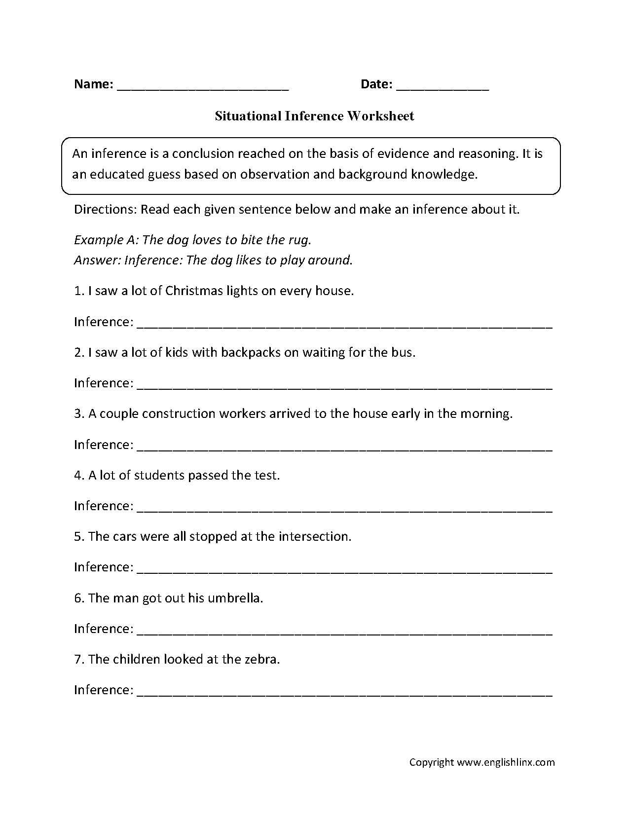 5th Grade social Studies Worksheets Pdf or Map Skills Worksheets Pdf New Inference Worksheets 2nd Grade