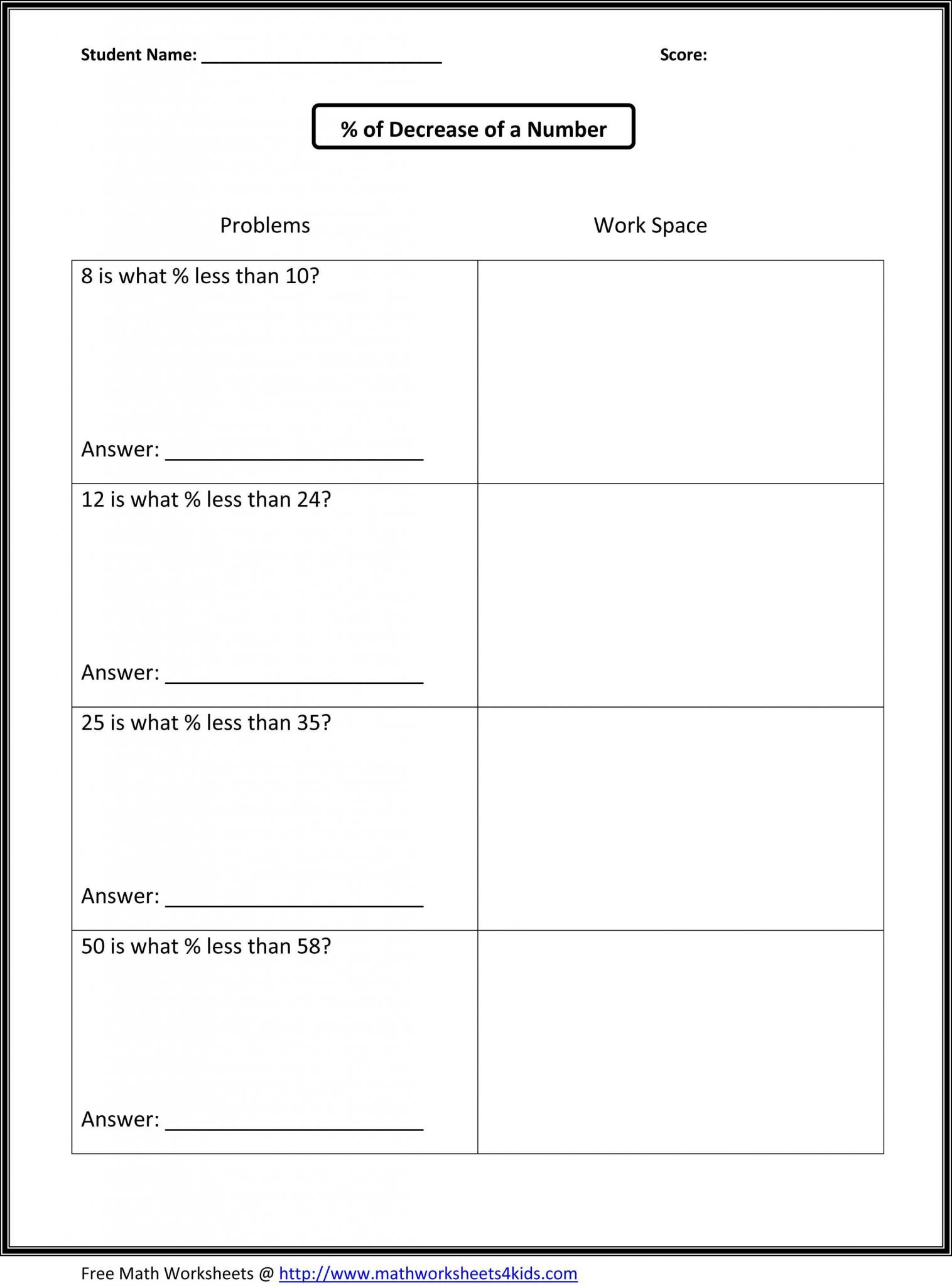 6th Grade Inequalities Worksheet or Math Inequalities Worksheets 7th Grade