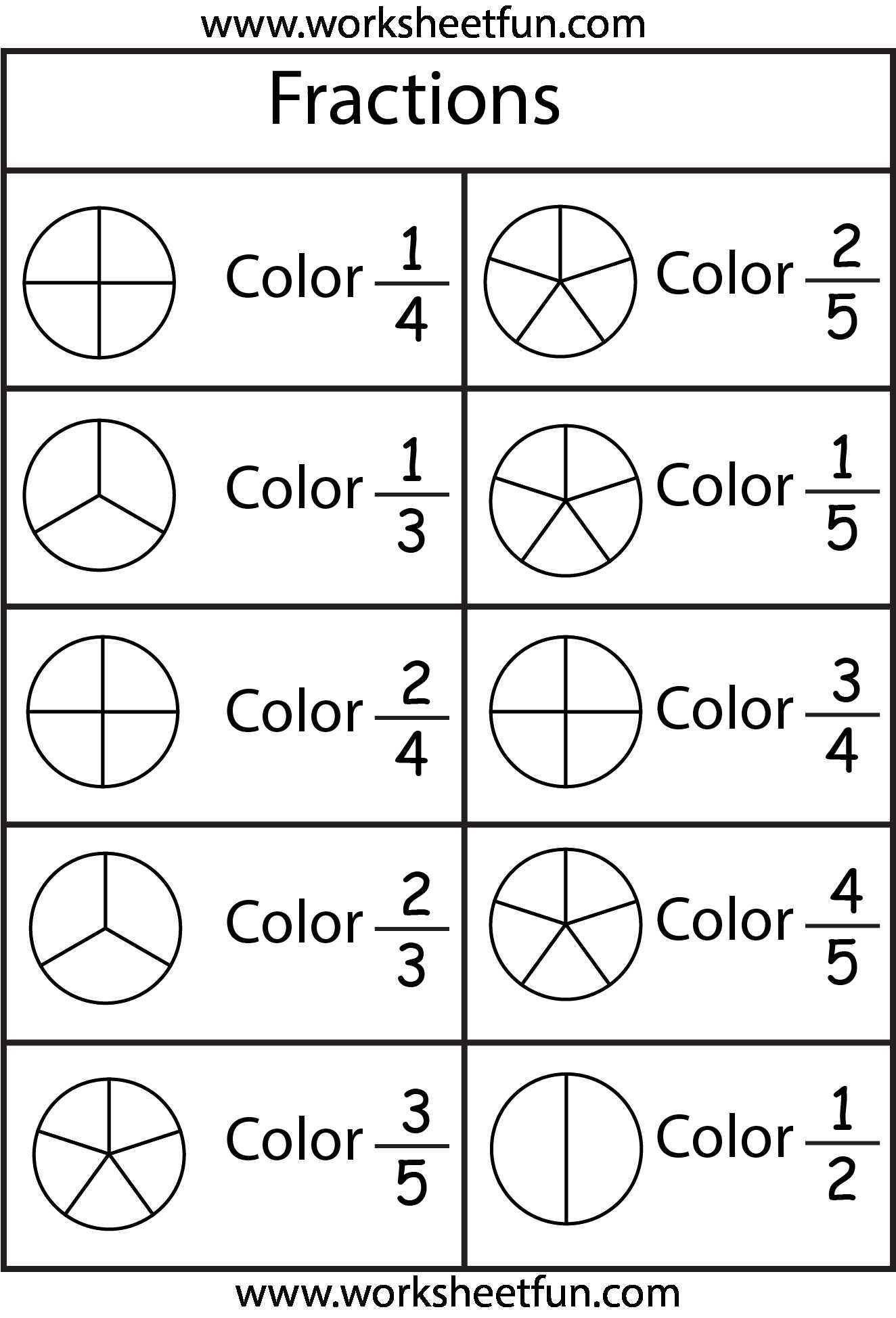 7th Grade Common Core Math Worksheets with Answer Key as Well as Color the Fraction 4 Worksheets Printable Worksheets