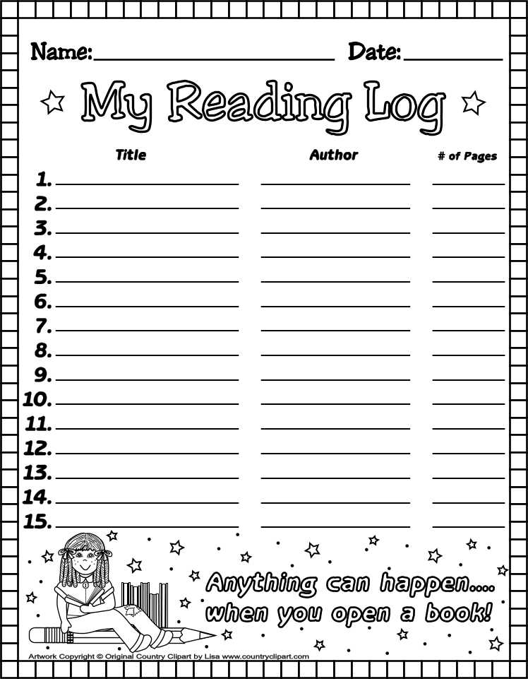 7th Grade Worksheets Free Printable Also Twinkle Teaches Reading Logs