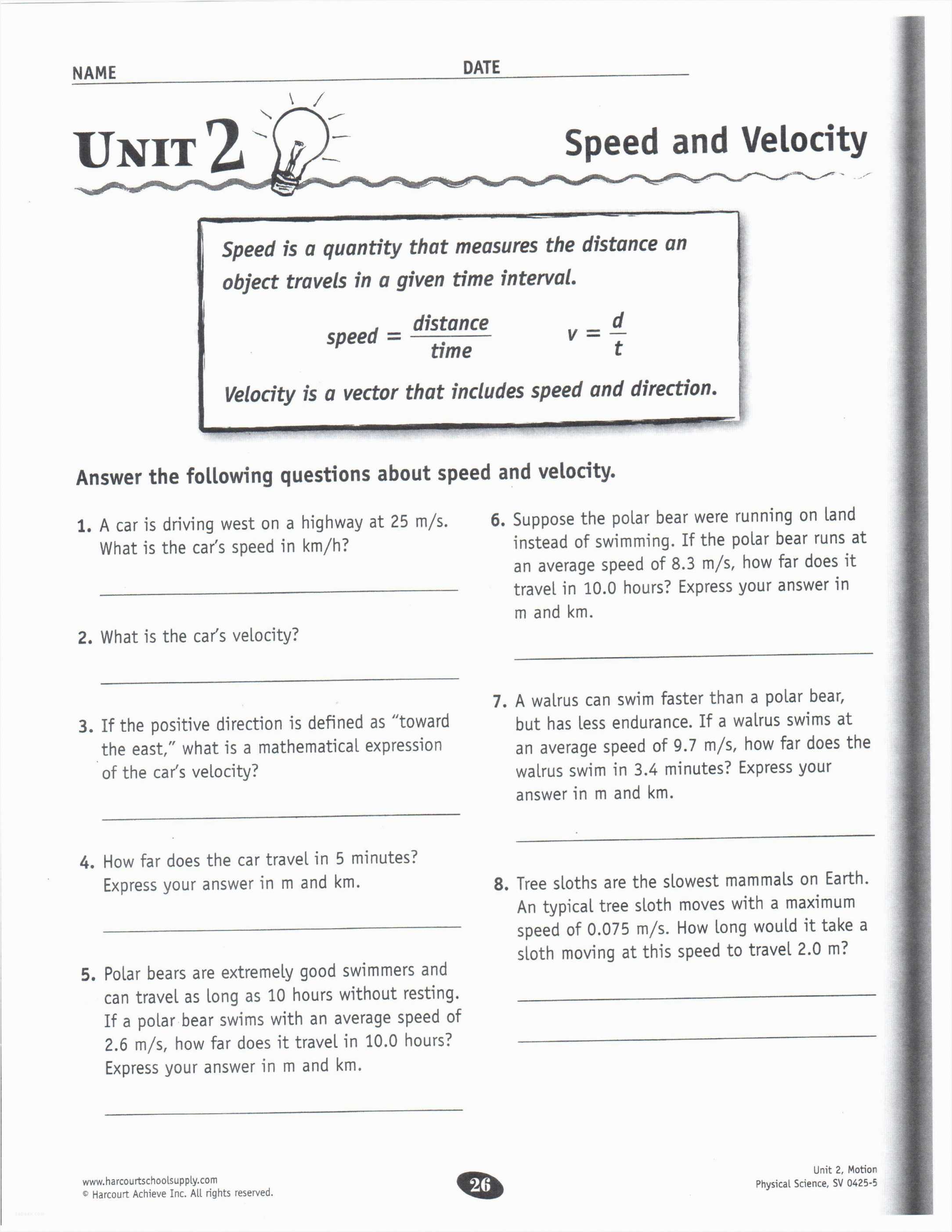 Acceleration Worksheet Answer Key Along with Worksheet Displacement Velocity and Acceleration Worksheet Picture
