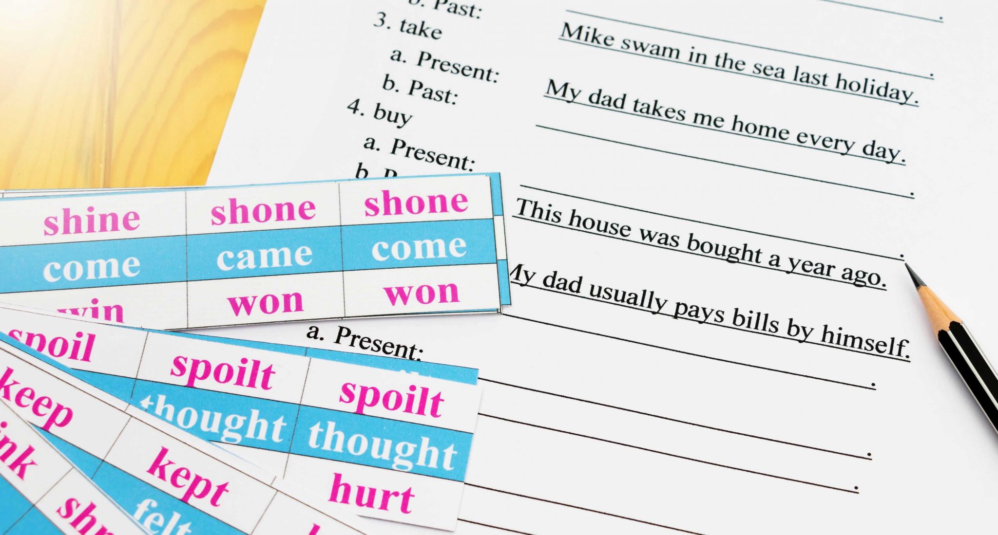 Adjectives Worksheet 3 Spanish Answers together with Past Participles In English Grammar